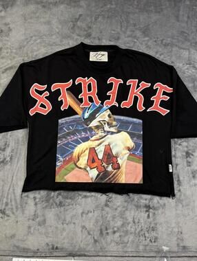 Strike 44 Skeleton Baseball Graphic T-Shirt